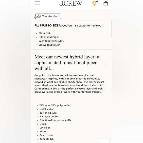 Evening blazer-jacket in Italian double-cloth wool blend - Picture 4 of 4